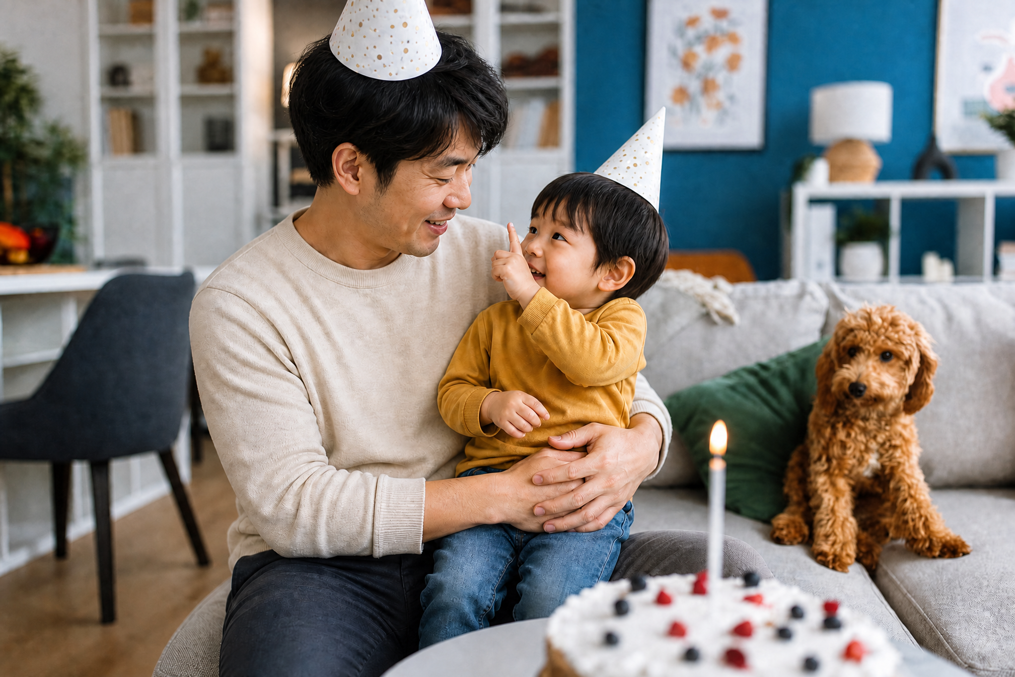 「3歳の誕生日の写真、どこだっけ？」